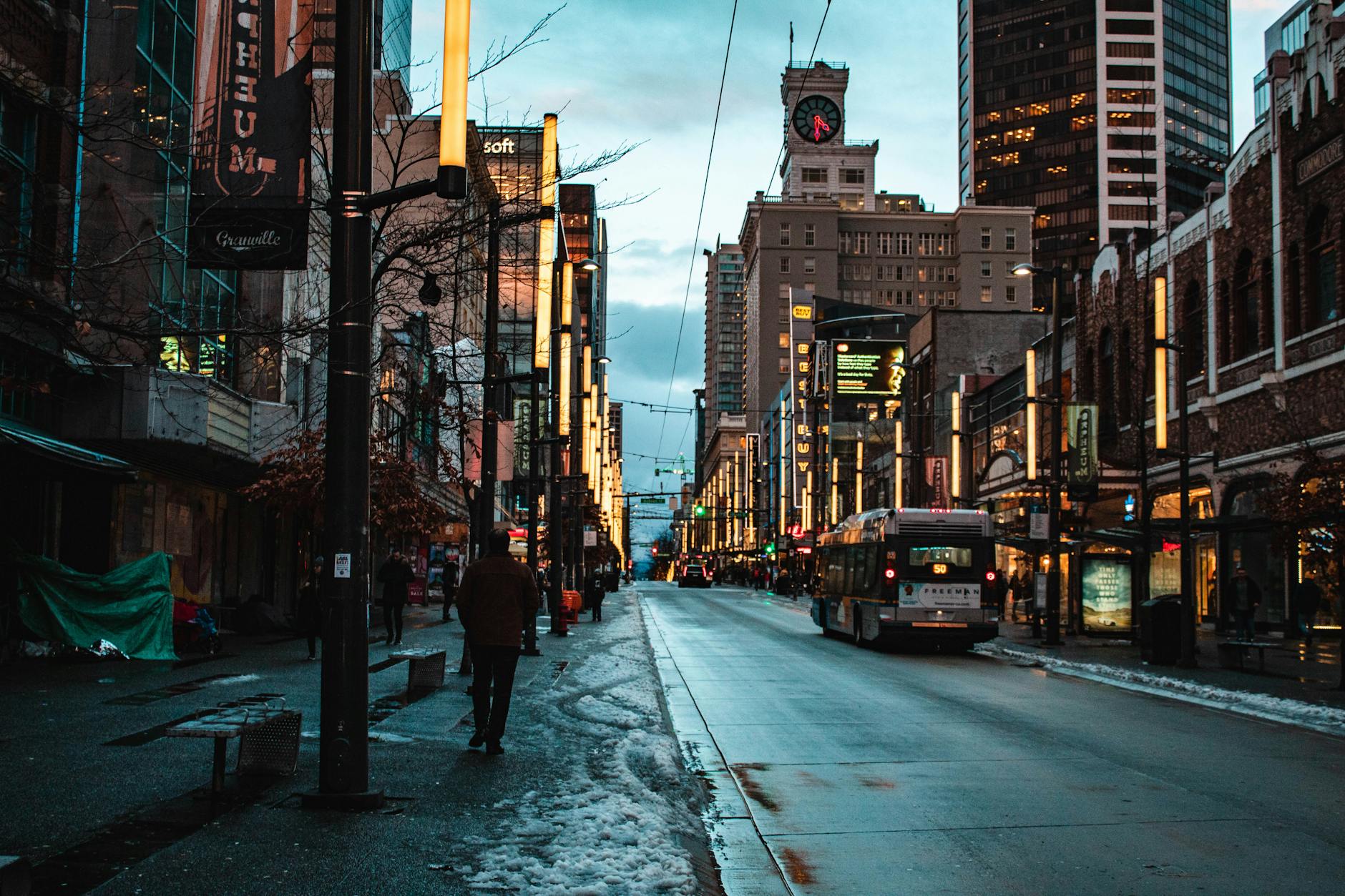 people walking on street